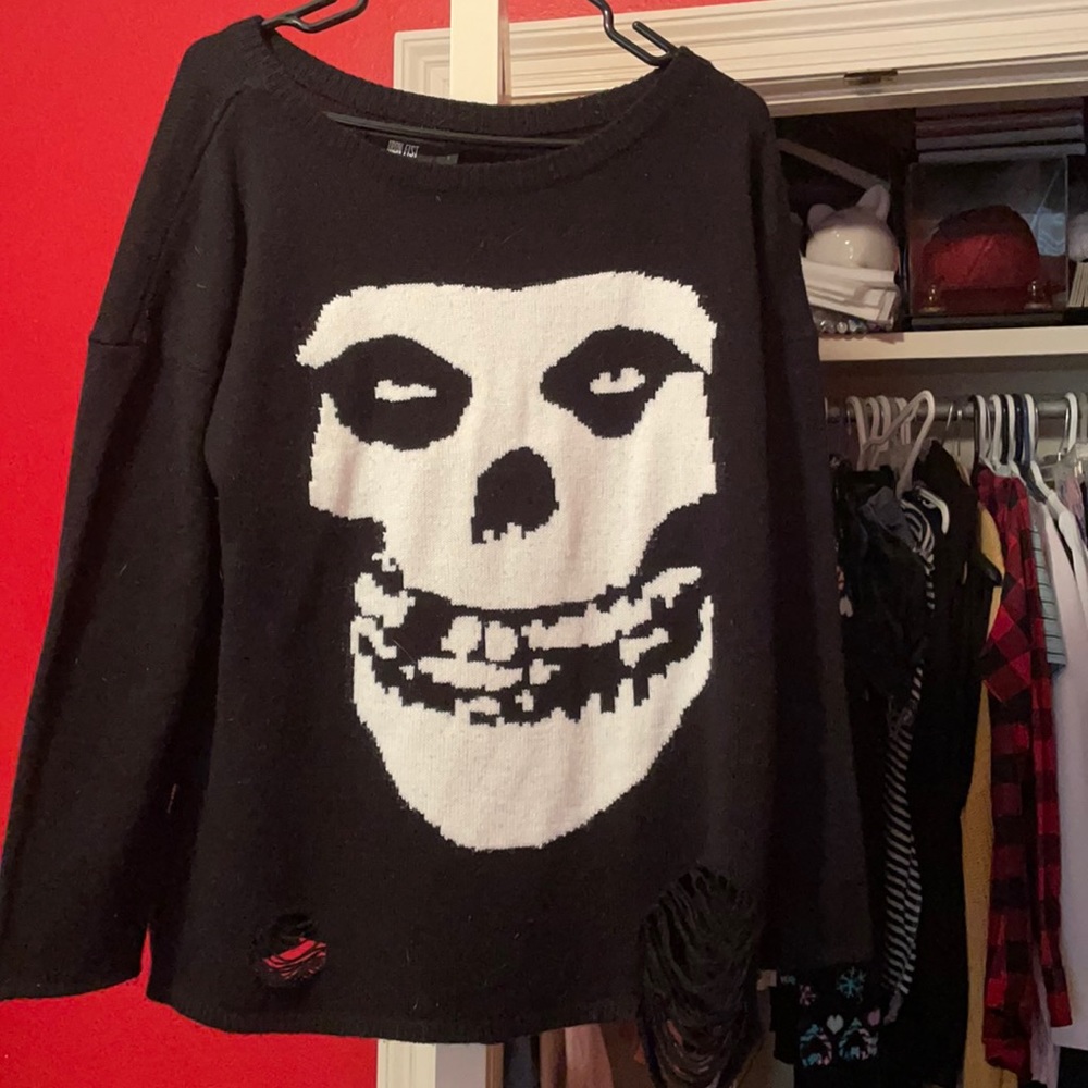 distressed misfits sweater